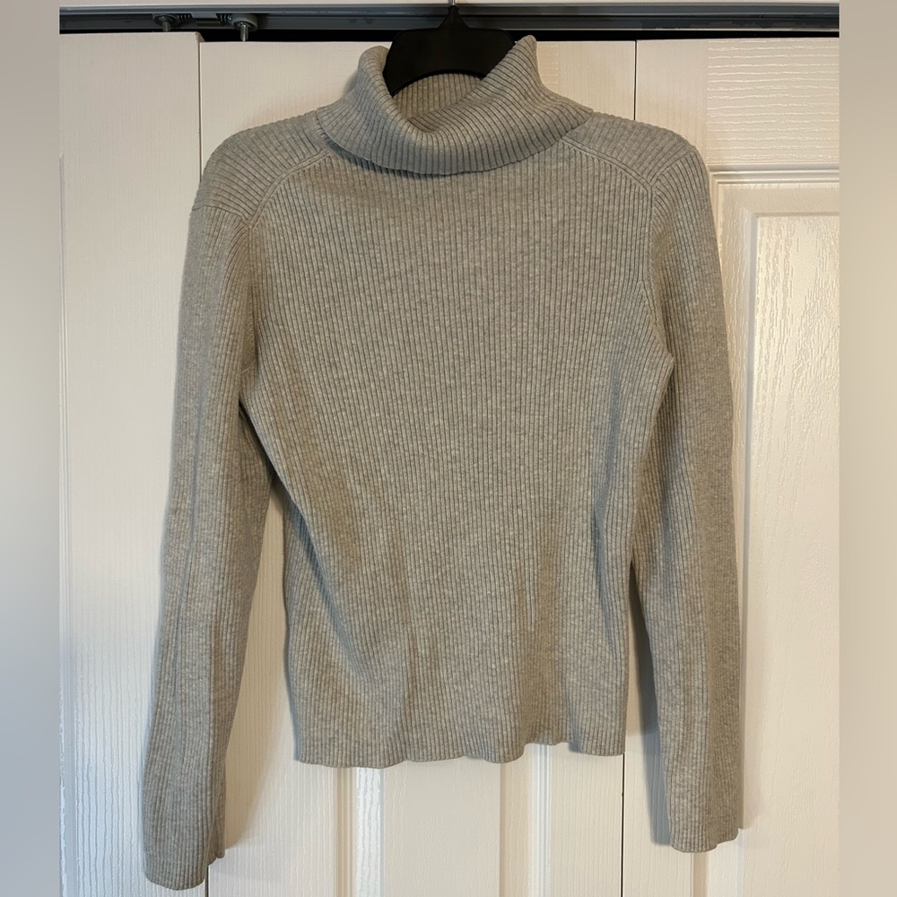 Ribbed turtle neck